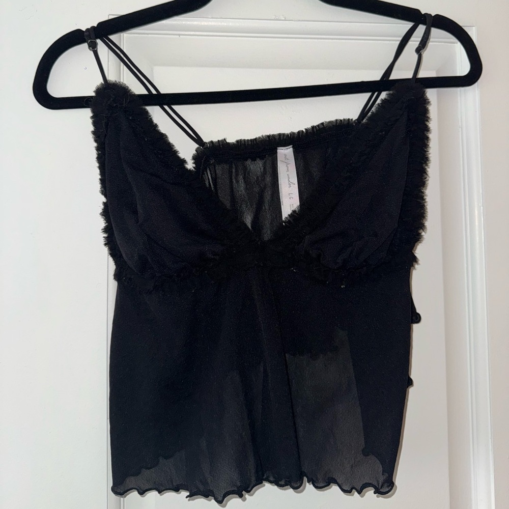Elegant Black Sleeveless Urban Outfitters Top